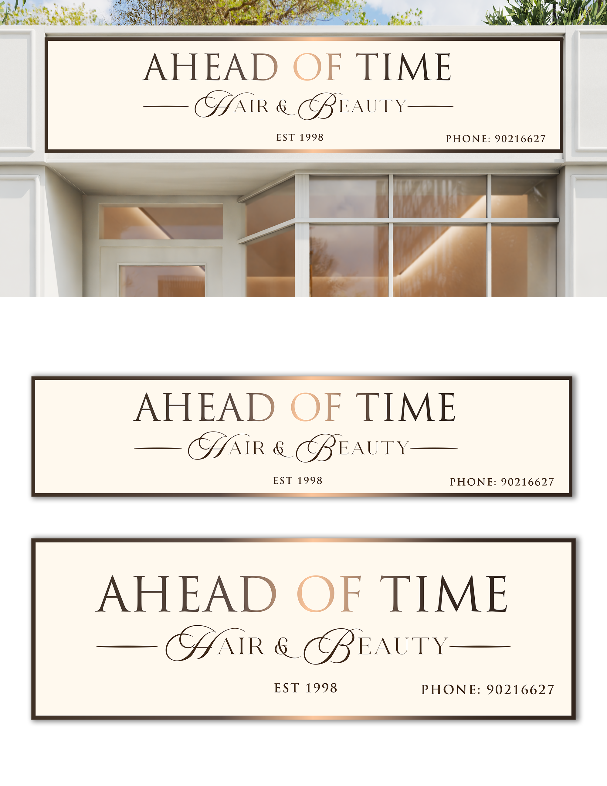 Logo Design by Jelena B for Ahead Of Time Hair and Beauty | Design #36243430