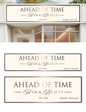 Logo Design by Jelena B for Ahead Of Time Hair and Beauty | Design: #36243430