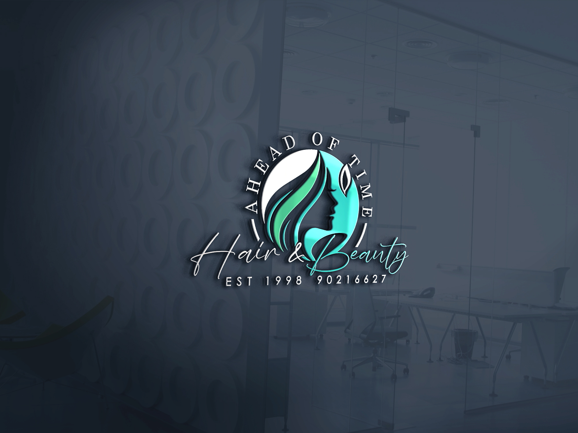 Logo Design by 24ksunny for Ahead Of Time Hair and Beauty | Design #36246480