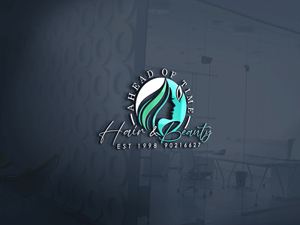 Logo Design by 24ksunny for Ahead Of Time Hair and Beauty | Design: #36246480