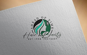 Logo Design by 24ksunny for Ahead Of Time Hair and Beauty | Design: #36246481
