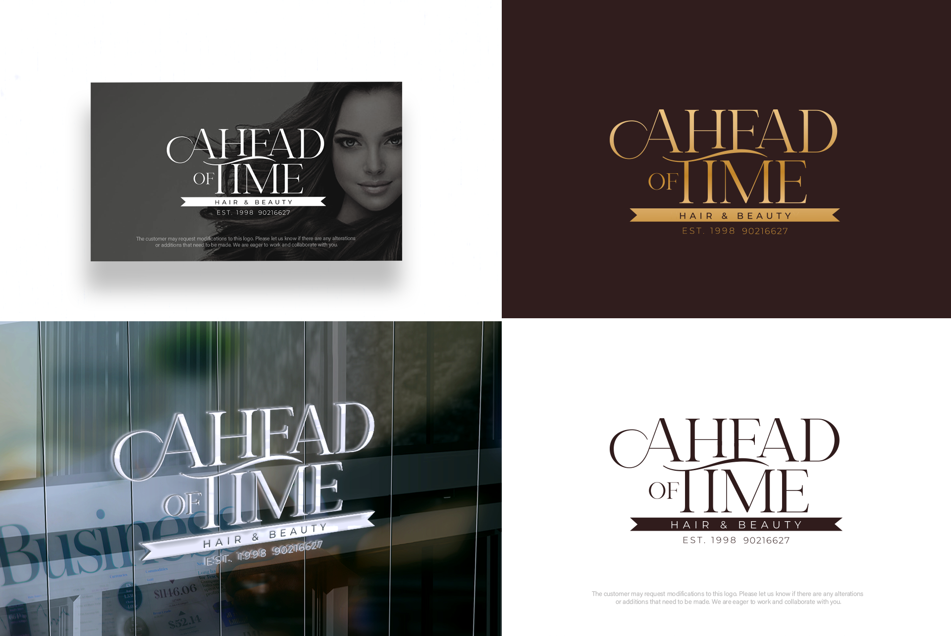 Logo Design by Senpachie for Ahead Of Time Hair and Beauty | Design #36236229
