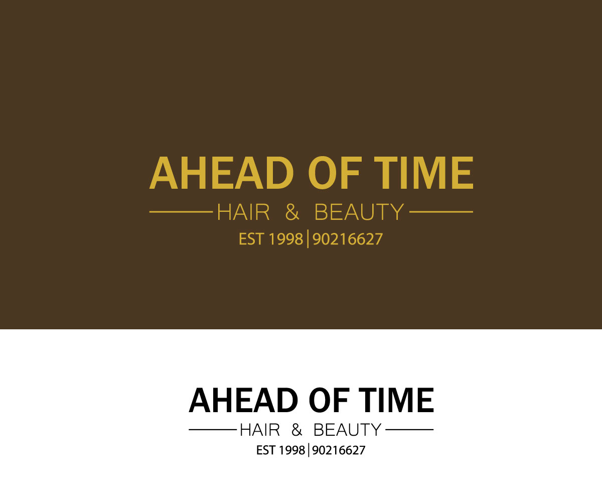 Design de Logo par m@h!r pour Ahead Of Time Hair and Beauty | Design #36245998