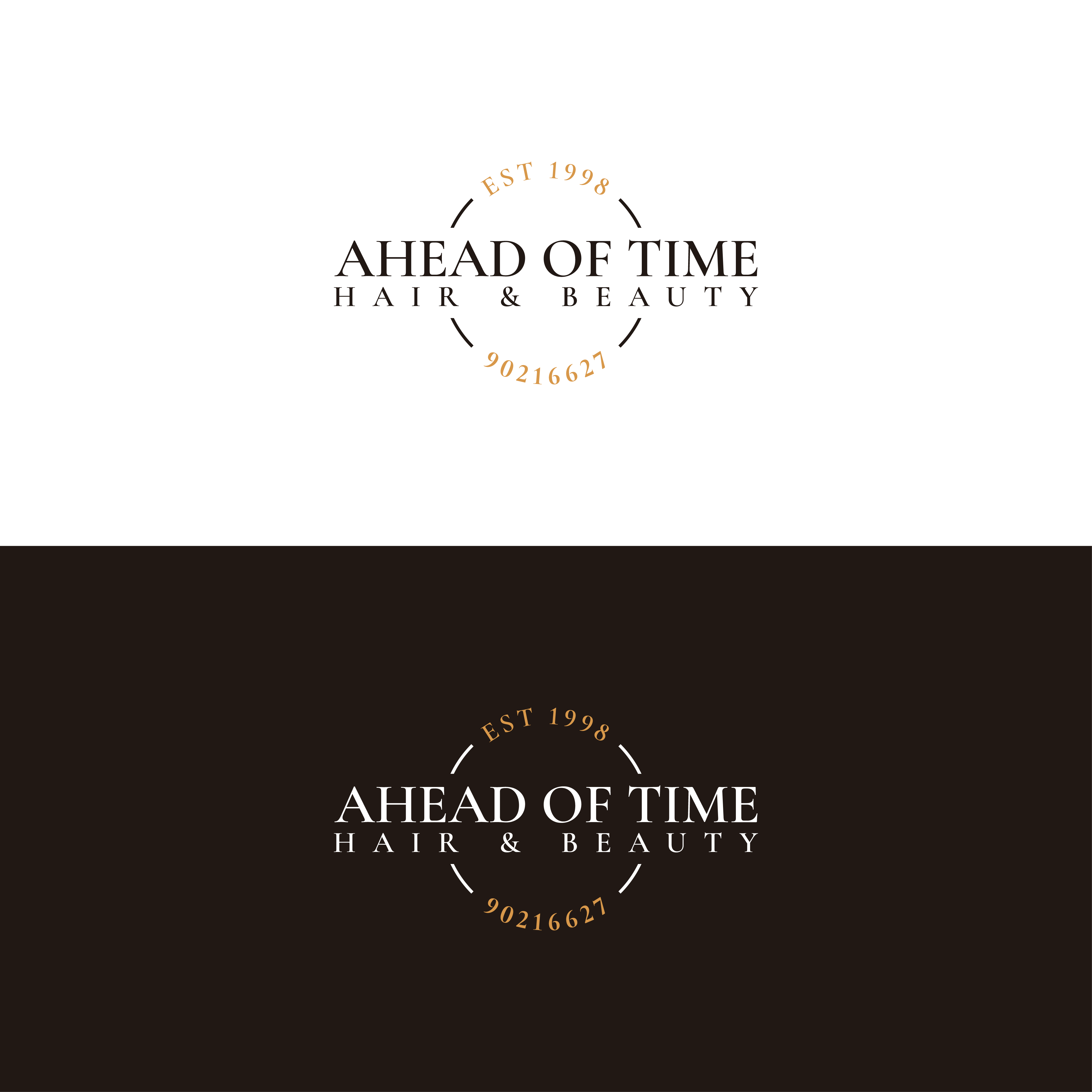 Logo Design by Choiresia.id for Ahead Of Time Hair and Beauty | Design #36239370