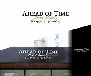 Logo Design by alkaline for Ahead Of Time Hair and Beauty | Design: #36241848