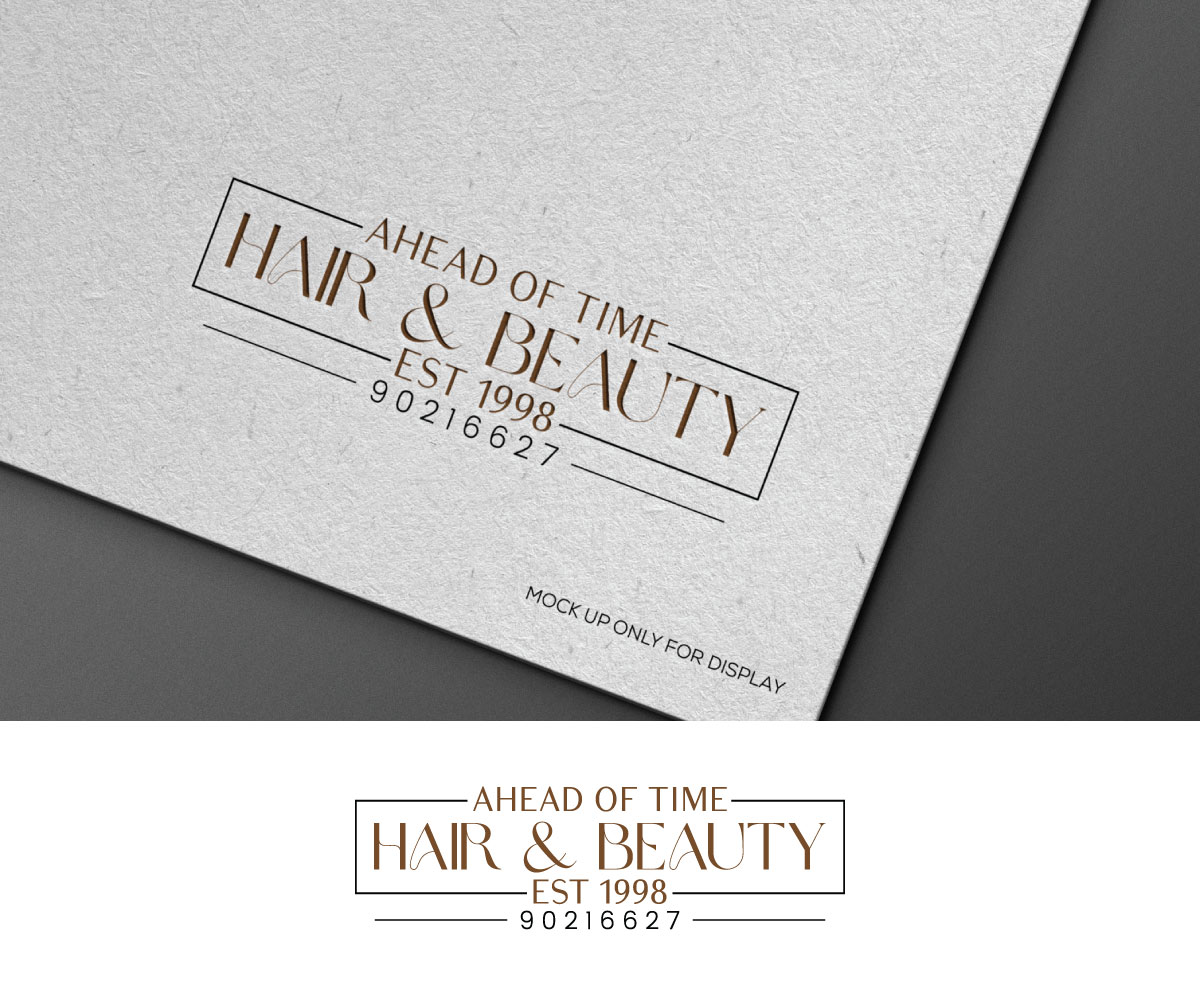 Logo Design by Srk pix!14 for Ahead Of Time Hair and Beauty | Design #36246869