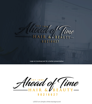 Logo Design by Asad Shaikh for Ahead Of Time Hair and Beauty | Design: #36241132
