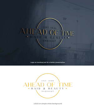 Logo Design by Asad Shaikh for Ahead Of Time Hair and Beauty | Design: #36241133