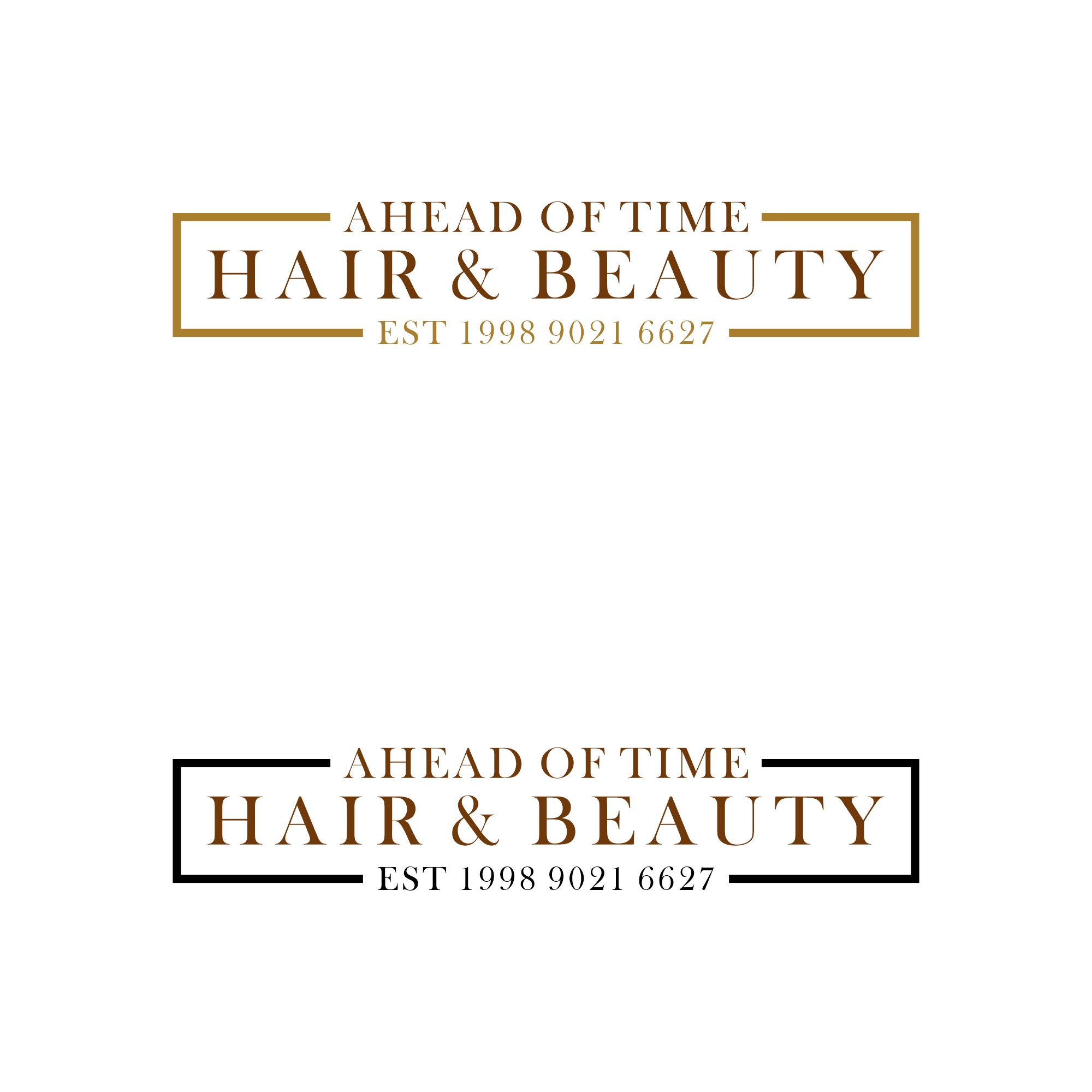 Logo Design by putri elegant for Ahead Of Time Hair and Beauty | Design #36236696