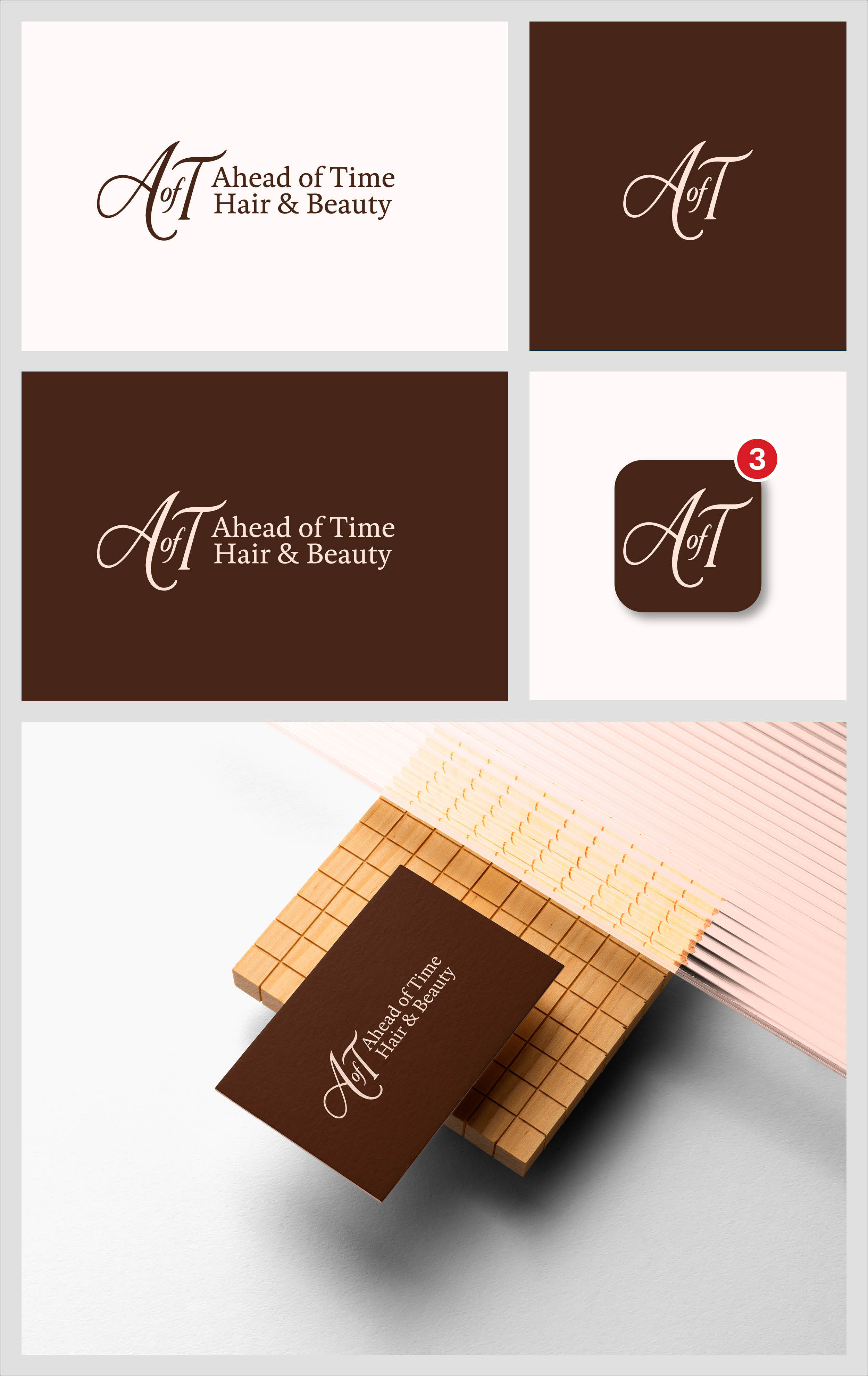 Logo Design by Ha.Connick for Ahead Of Time Hair and Beauty | Design #36242884