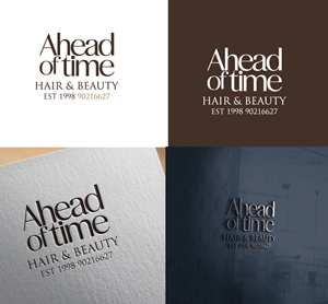 Logo Design by Jonshonkal for Ahead Of Time Hair and Beauty | Design: #36244806