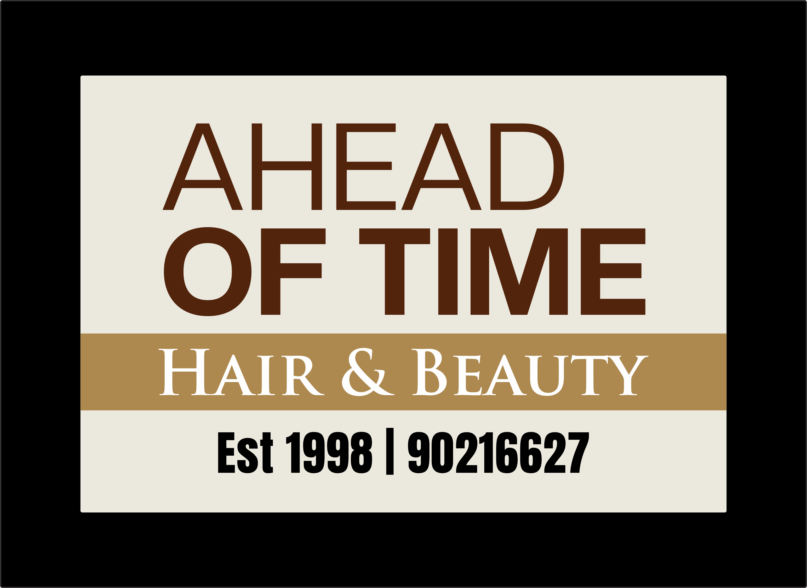 Logo Design by Mozez32 for Ahead Of Time Hair and Beauty | Design #36275568