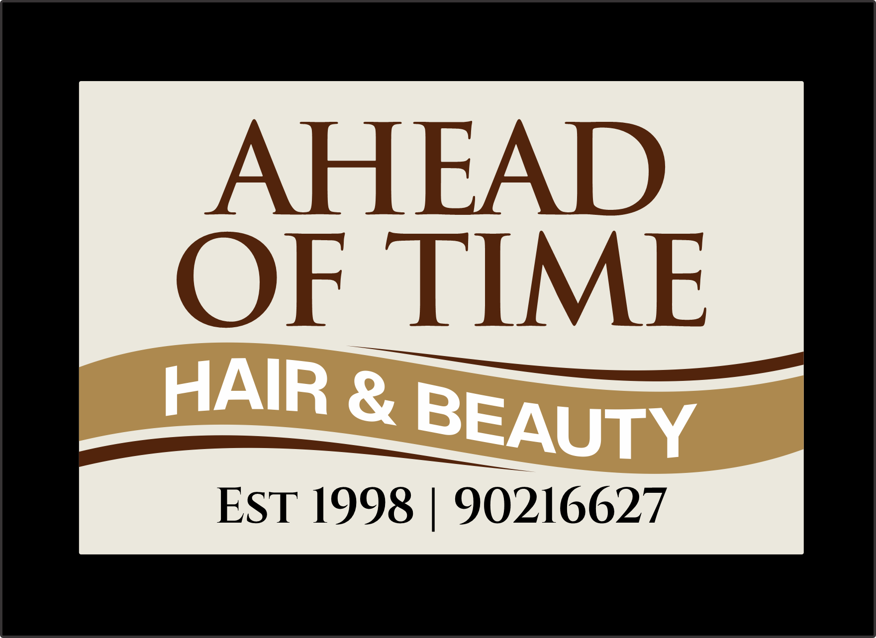 Logo Design by Mozez32 for Ahead Of Time Hair and Beauty | Design #36275691