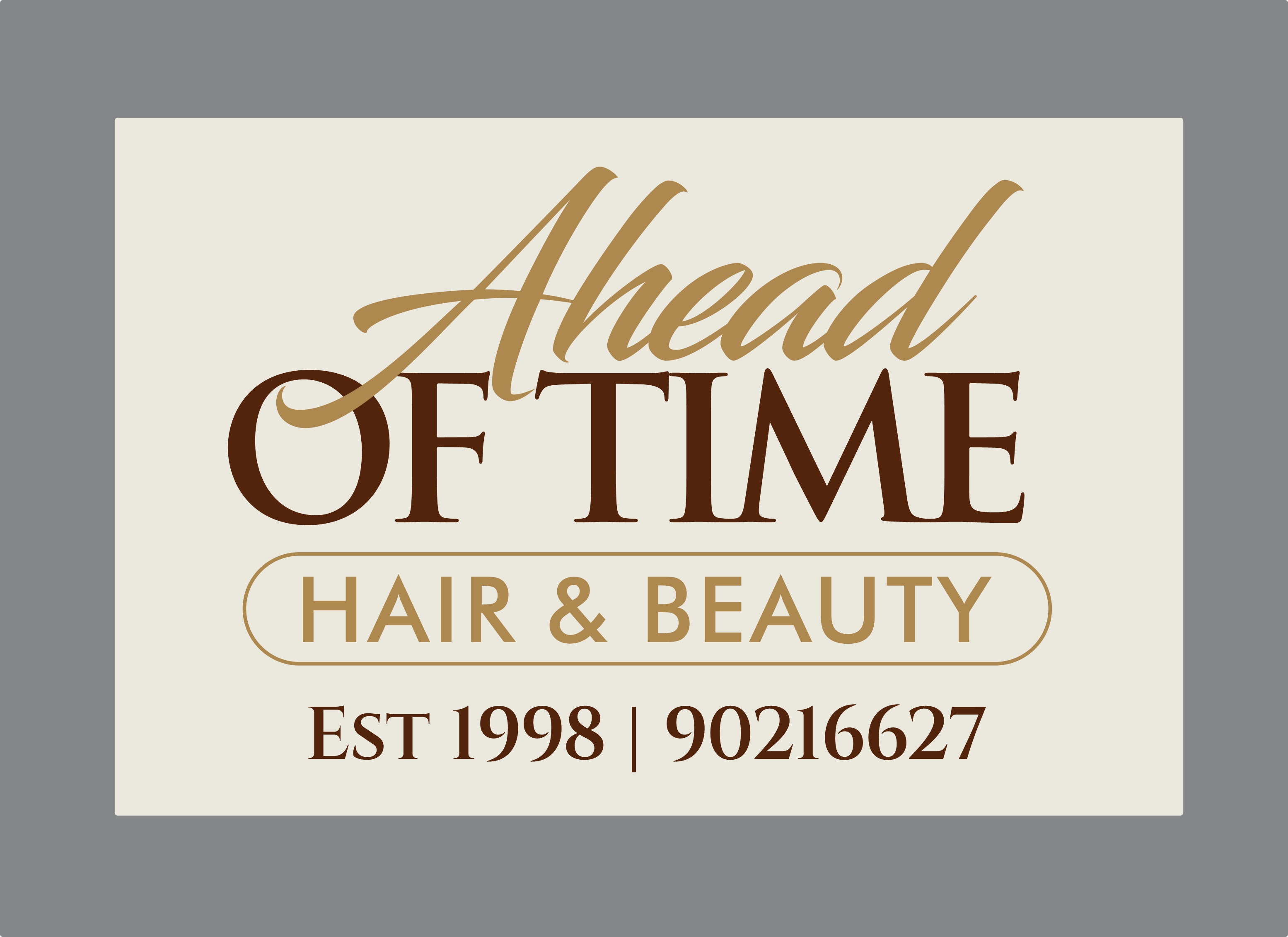 Logo Design by Mozez32 for Ahead Of Time Hair and Beauty | Design #36275885