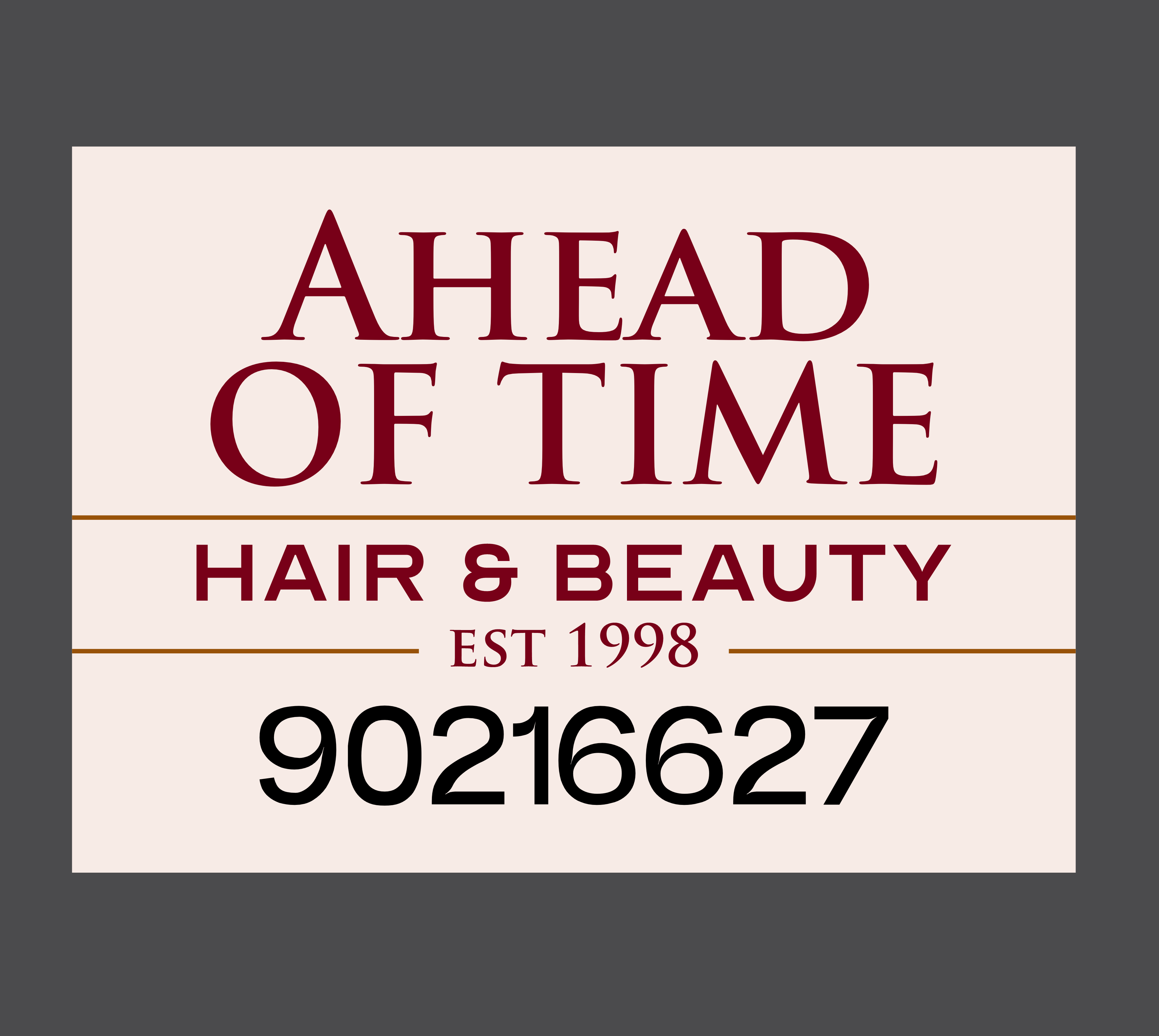 Logo Design by Mozez32 for Ahead Of Time Hair and Beauty | Design #36278300