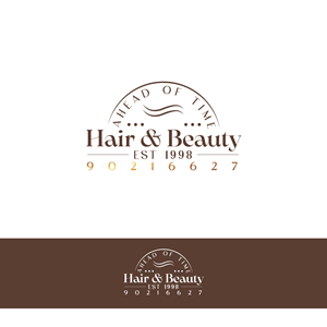 Logo Design by YourLogoMaster for Ahead Of Time Hair and Beauty | Design: #36242582