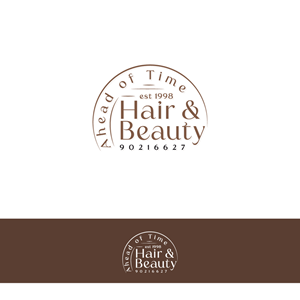 Logo Design by YourLogoMaster for Ahead Of Time Hair and Beauty | Design: #36242583
