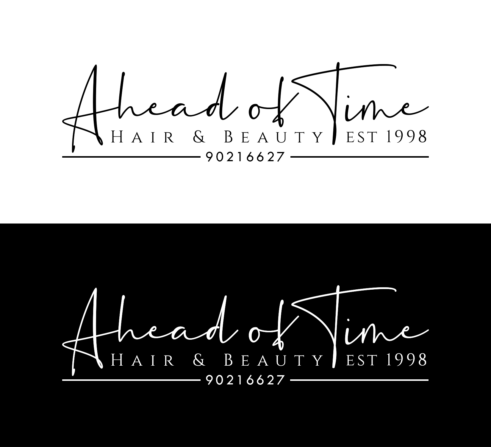 Diseño de Logo por Rahmina para Ahead Of Time Hair and Beauty | Diseño #36242217