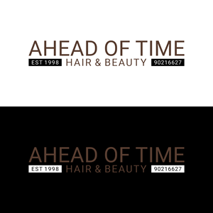Logo Design by 16surya for Ahead Of Time Hair and Beauty | Design: #36238850