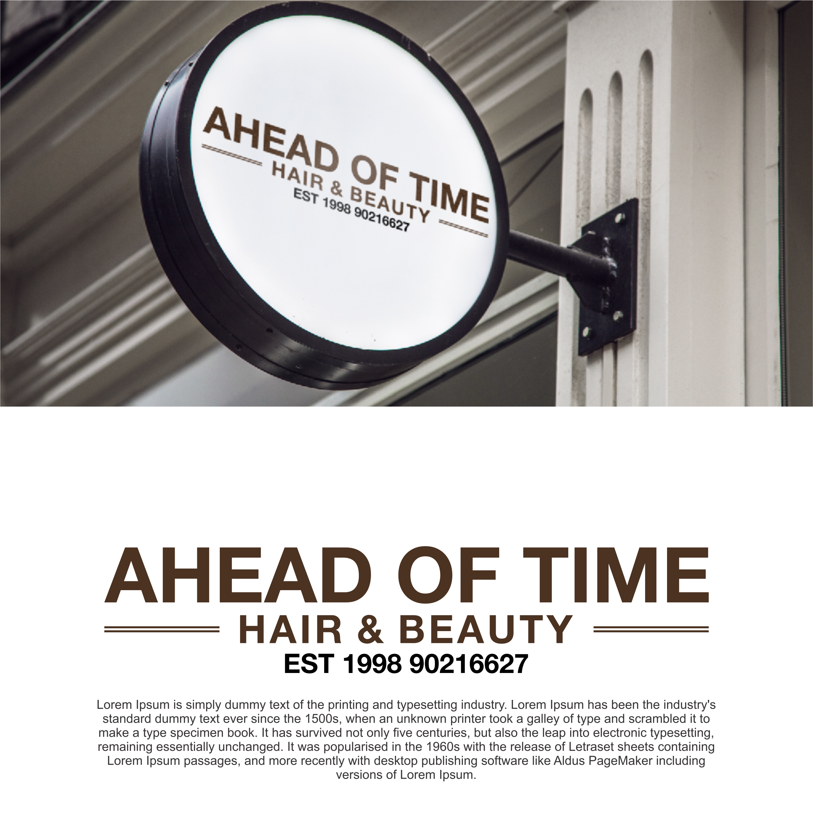 Logo Design by diego costa for Ahead Of Time Hair and Beauty | Design #36237071