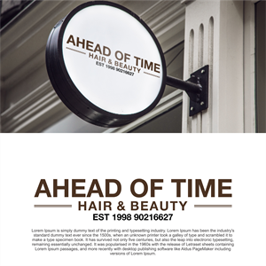 Design de Logo par diego costa pour Ahead Of Time Hair and Beauty | Design : #36237071