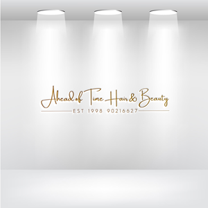 Logo Design by Designer-Sunji for Ahead Of Time Hair and Beauty | Design: #36236522