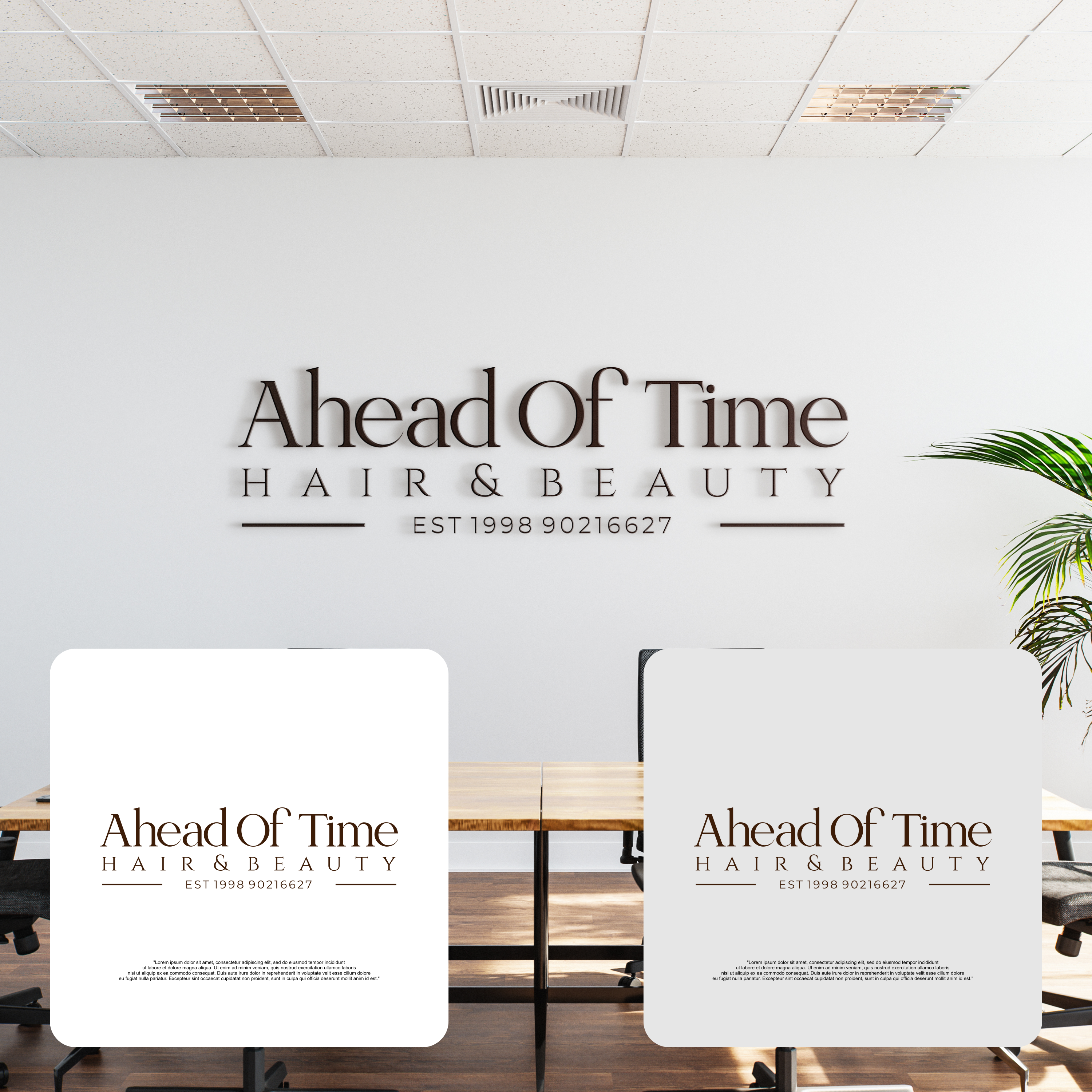 Logo Design by arillingga for Ahead Of Time Hair and Beauty | Design #36242840