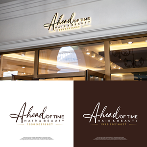 Logo Design by syad666 for Ahead Of Time Hair and Beauty | Design: #36238630