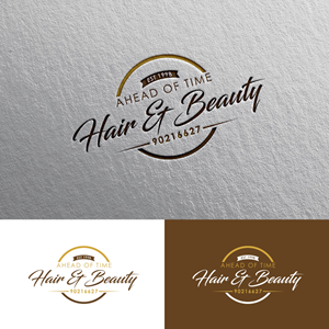 Logo Design by Alex Henry for Ahead Of Time Hair and Beauty | Design: #36238283