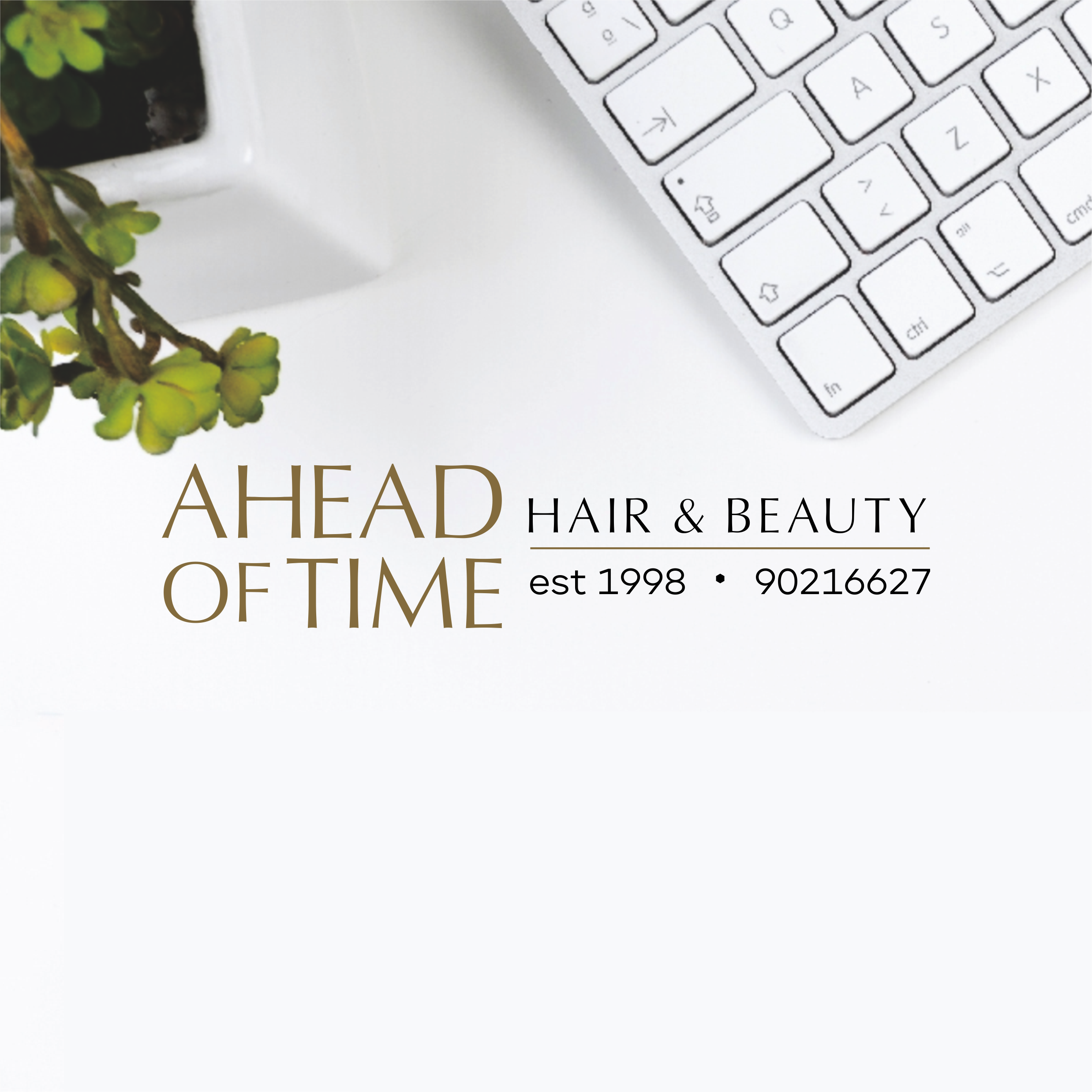 Logo Design by TheLasTmini for Ahead Of Time Hair and Beauty | Design #36261710