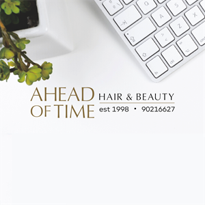 Logo Design by TheLasTmini for Ahead Of Time Hair and Beauty | Design #36261710