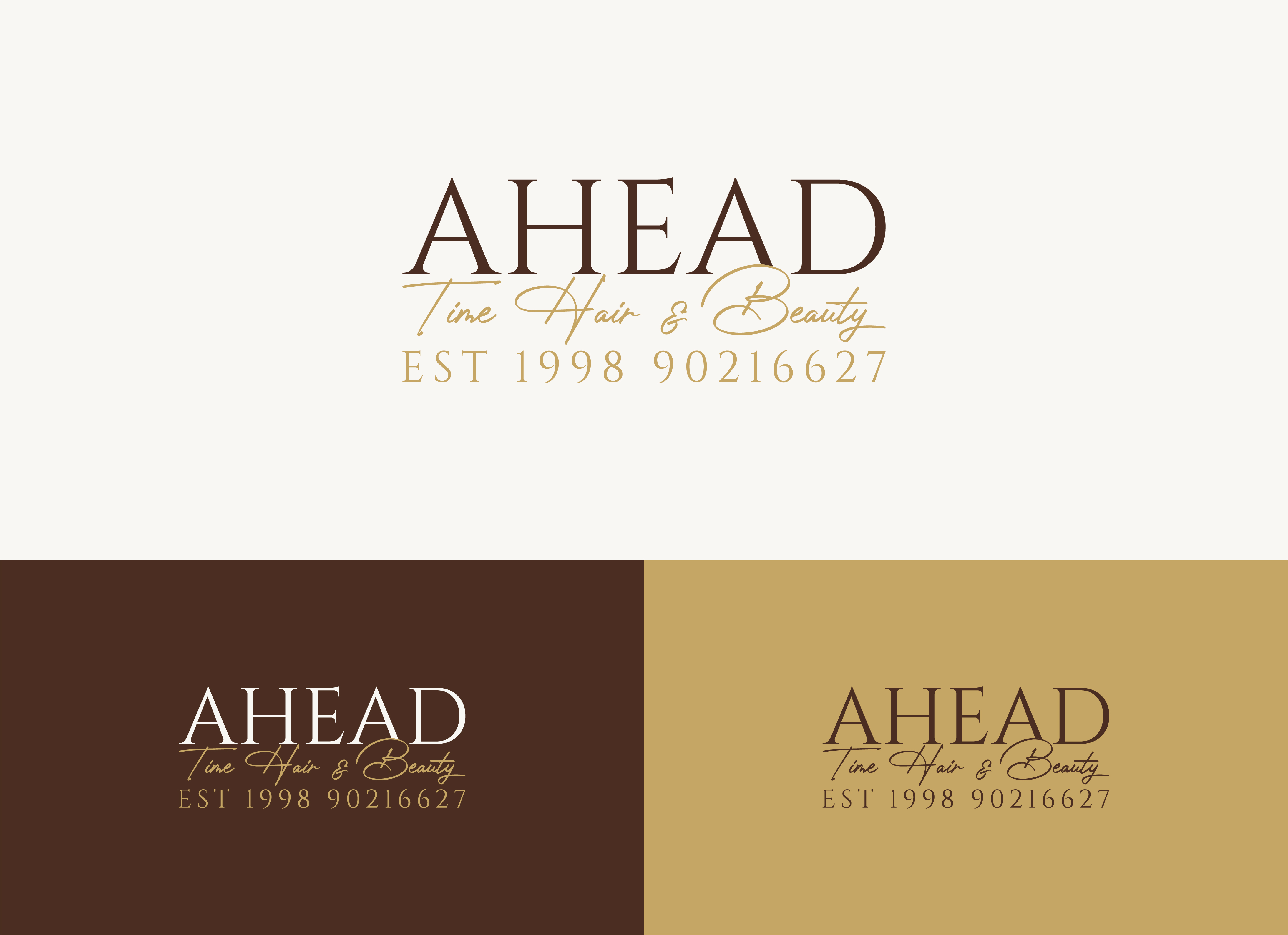 Design de Logo par Ridg0 pour Ahead Of Time Hair and Beauty | Design #36236372