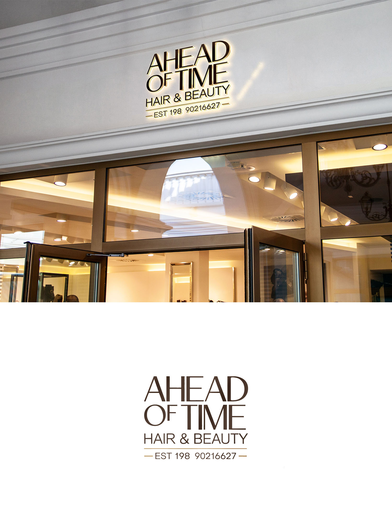 Design de Logo par Being  Designer pour Ahead Of Time Hair and Beauty | Design #36251796