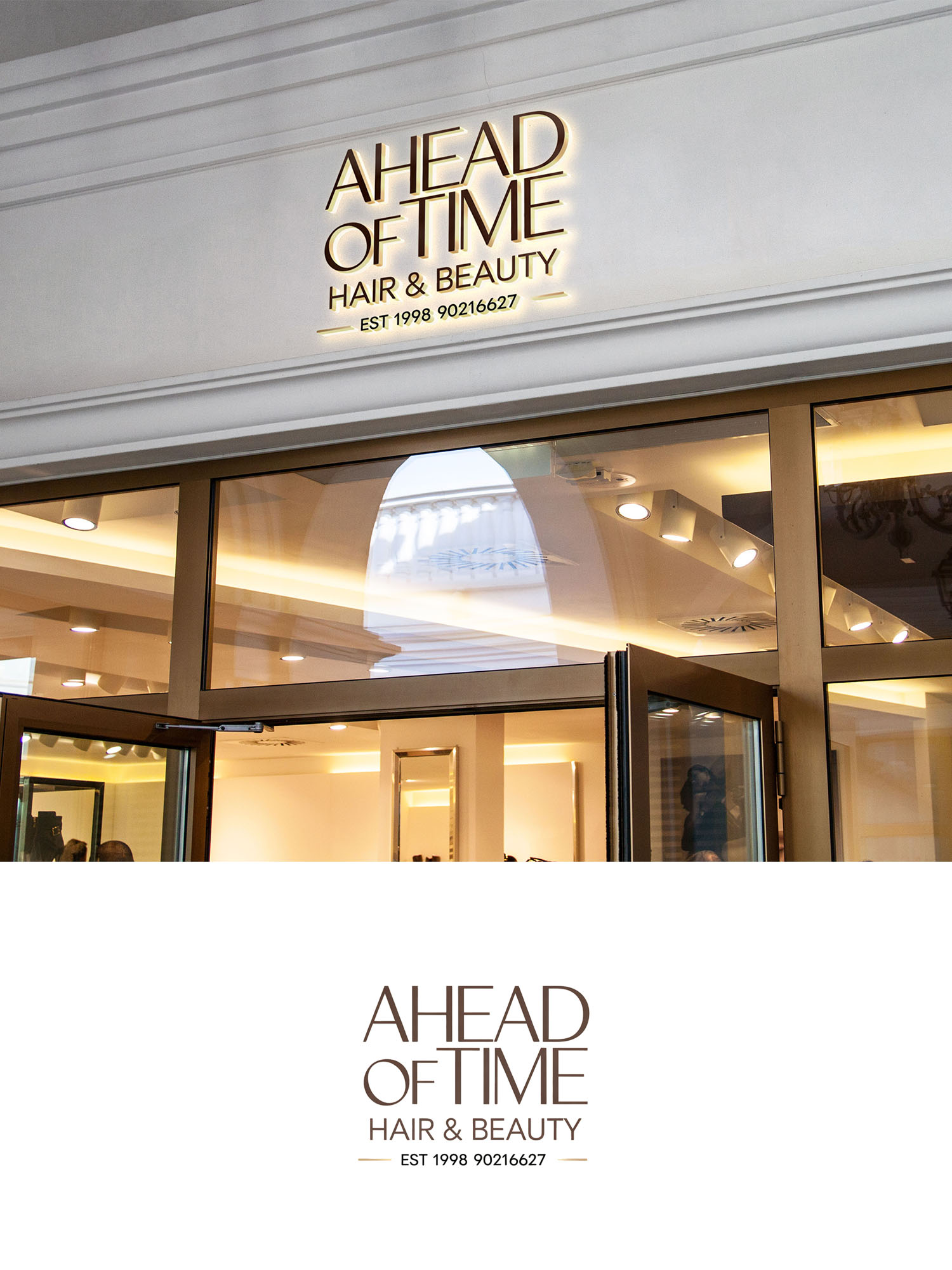 Design de Logo par Being  Designer pour Ahead Of Time Hair and Beauty | Design #36251797