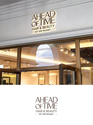 Logo Design by Being  Designer for Ahead Of Time Hair and Beauty | Design: #36251797