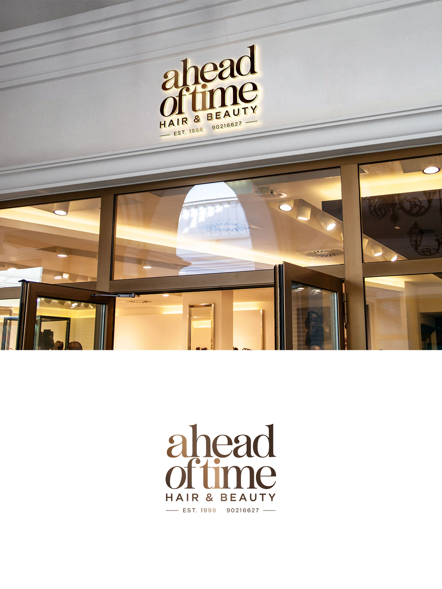 Design de Logo par Being  Designer pour Ahead Of Time Hair and Beauty | Design #36251798