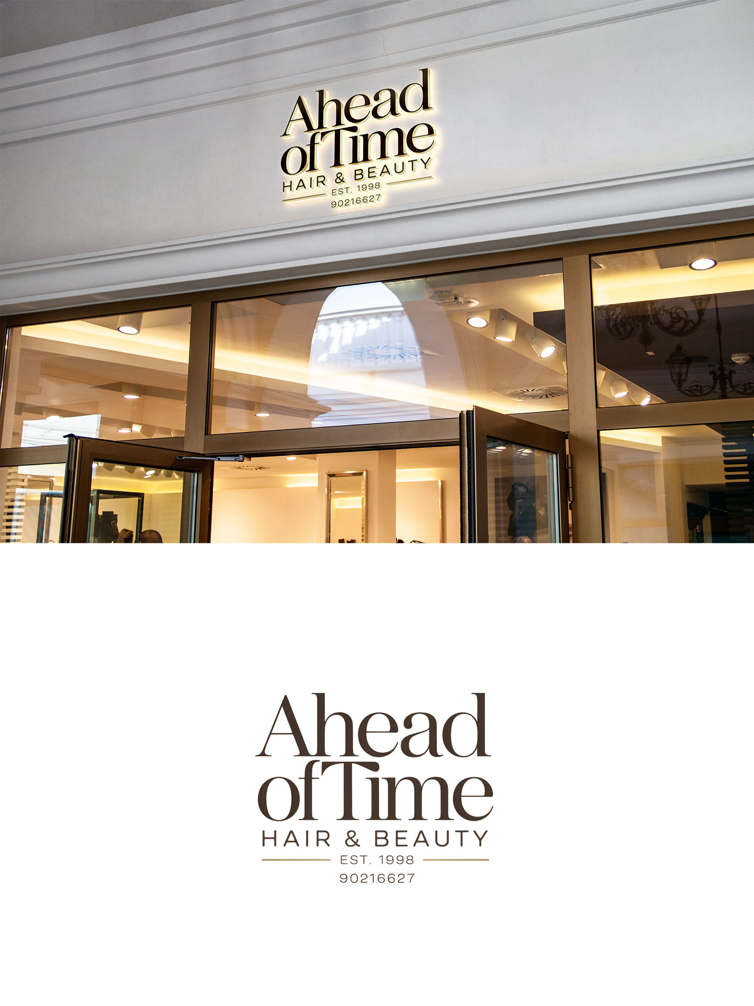 Design de Logo par Being  Designer pour Ahead Of Time Hair and Beauty | Design #36251799