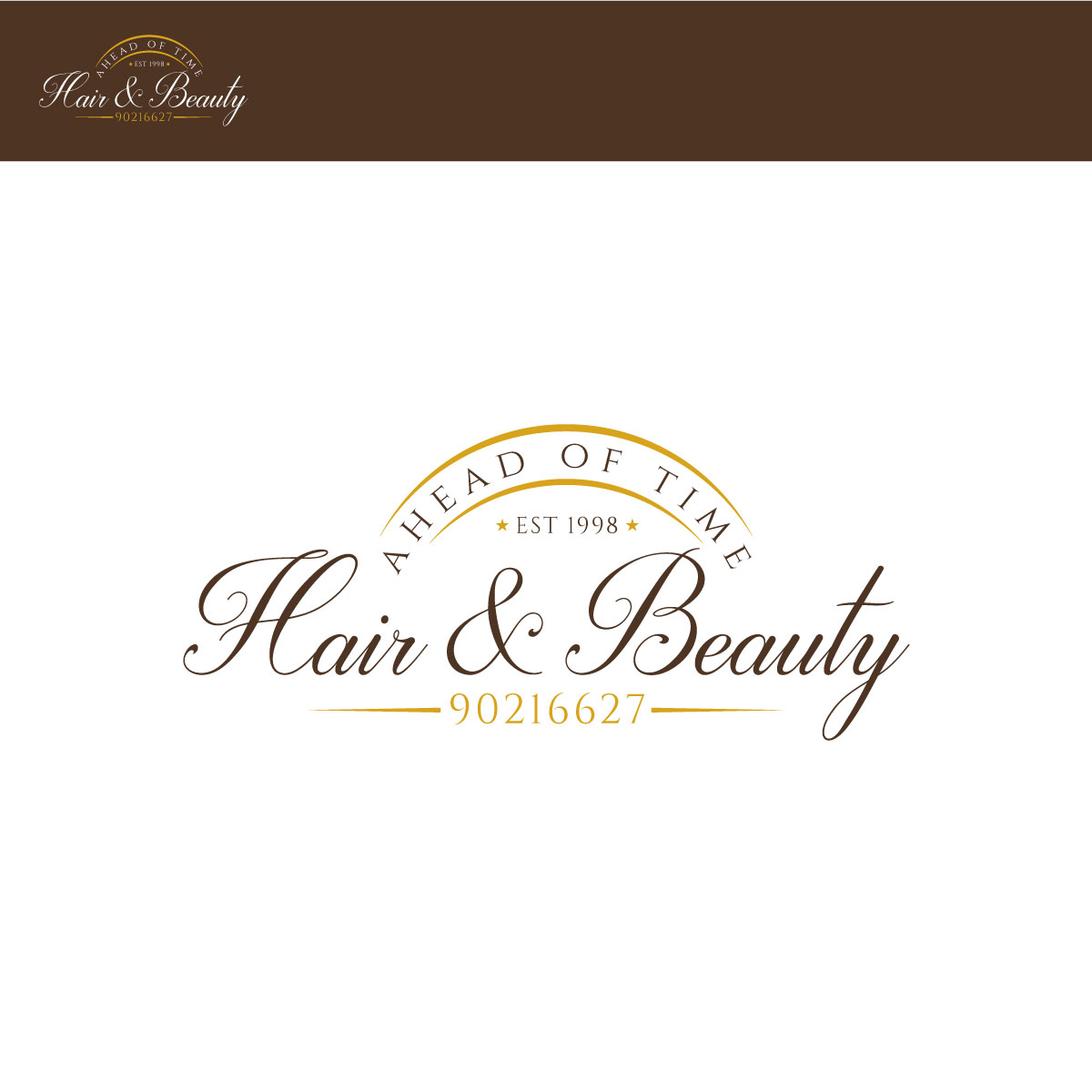 Design de Logo par Khan D. pour Ahead Of Time Hair and Beauty | Design #36244673