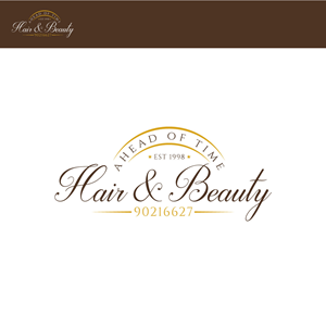 Logo Design by Khan D. for Ahead Of Time Hair and Beauty | Design: #36244673