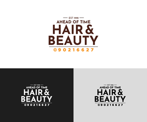 Logo Design by Bava Designs for Ahead Of Time Hair and Beauty | Design: #36272281