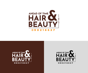 Logo Design by Bava Designs for Ahead Of Time Hair and Beauty | Design: #36272283