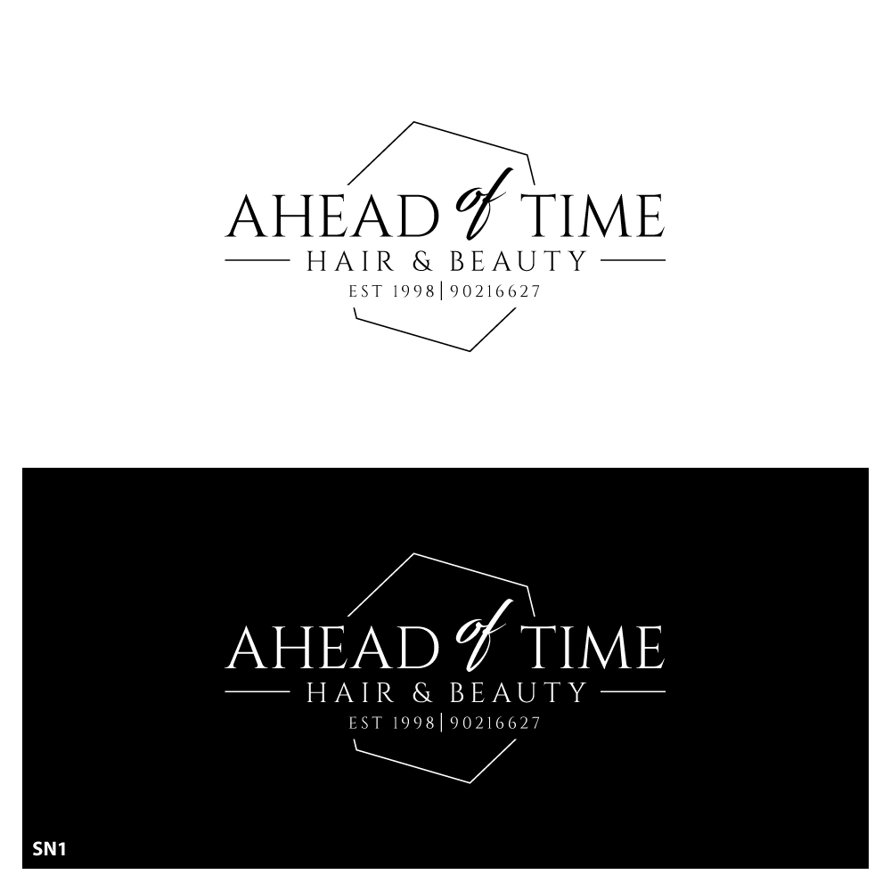Logo Design by Sujit Banerjee for Ahead Of Time Hair and Beauty | Design #36241068
