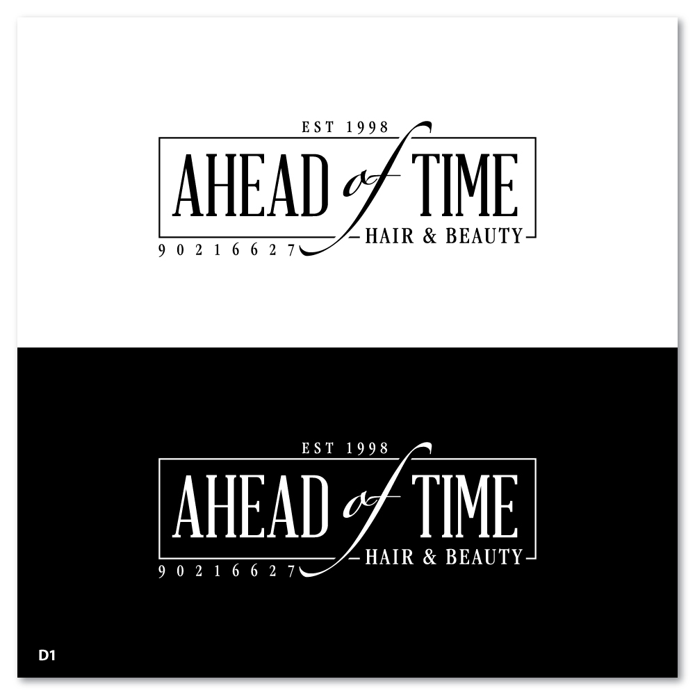 Logo Design by Sujit Banerjee for Ahead Of Time Hair and Beauty | Design #36241072