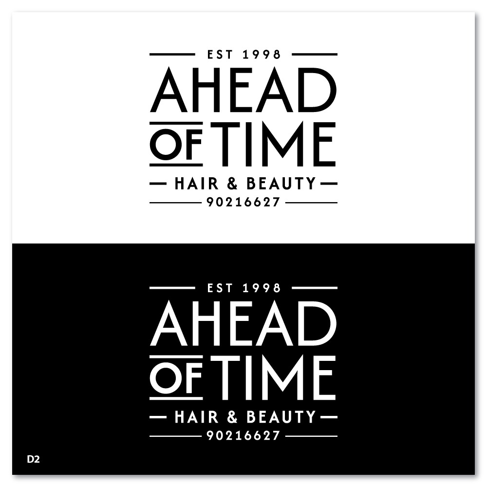 Logo Design by Sujit Banerjee for Ahead Of Time Hair and Beauty | Design #36241074