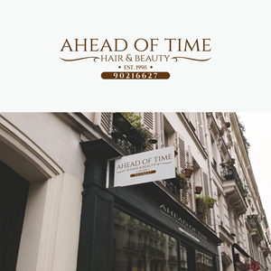 Logo Design by riya.mitra07j for Ahead Of Time Hair and Beauty | Design: #36236404