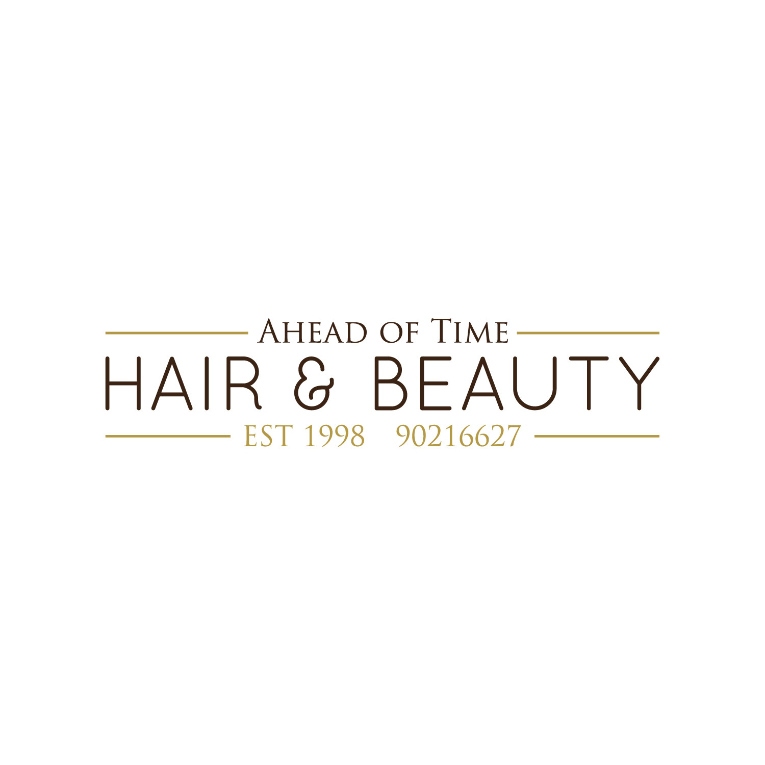 Logo Design by LAXMI DESIGNHUB for Ahead Of Time Hair and Beauty | Design #36241859