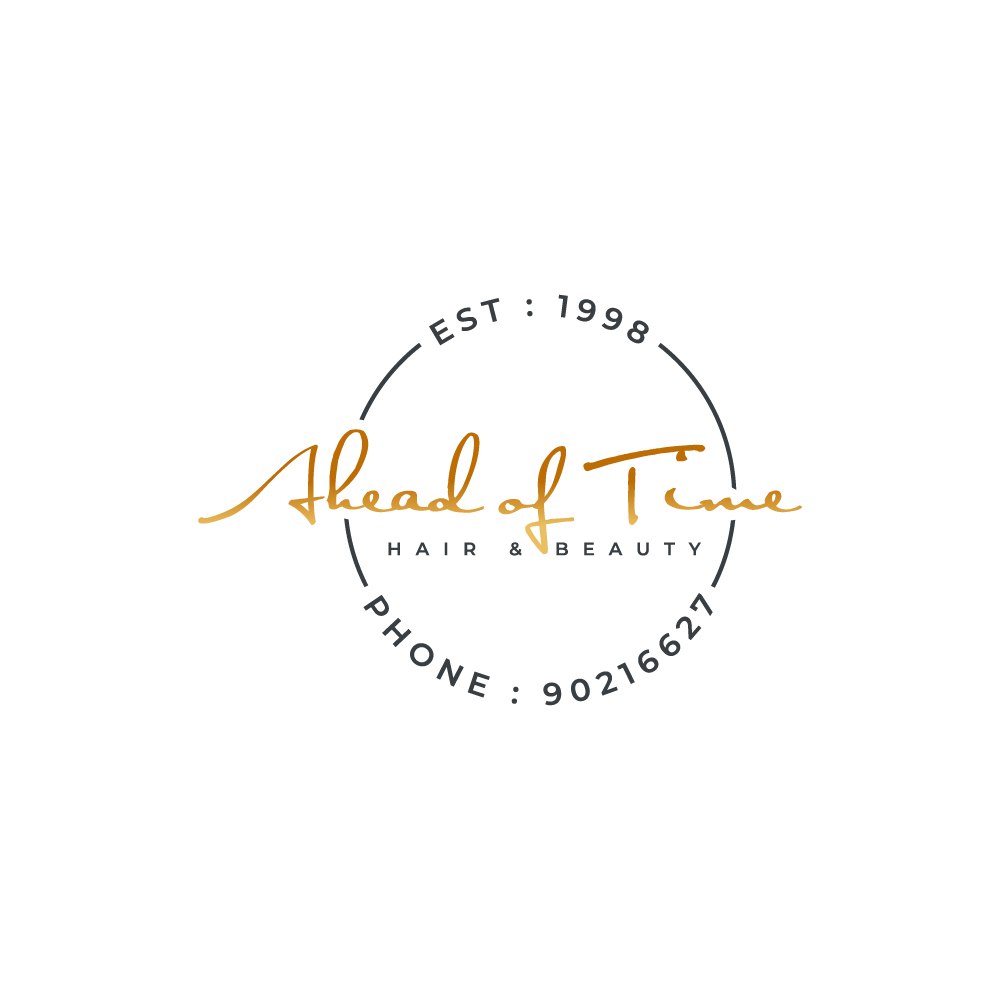 Logo Design by LAXMI DESIGNHUB for Ahead Of Time Hair and Beauty | Design #36241941