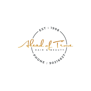 Logo Design by LAXMI DESIGNHUB for Ahead Of Time Hair and Beauty | Design: #36241941