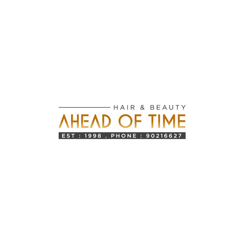 Logo Design by LAXMI DESIGNHUB for Ahead Of Time Hair and Beauty | Design #36241942