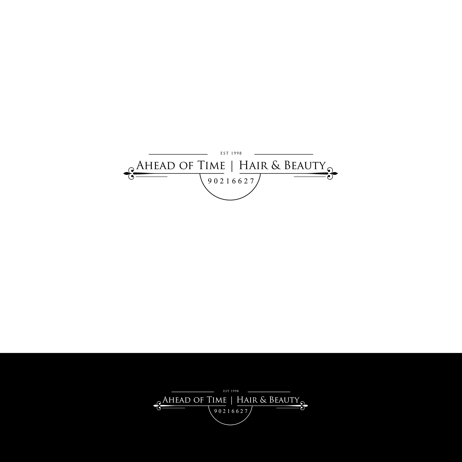 Logo Design by SL Designer for Ahead Of Time Hair and Beauty | Design #36237723